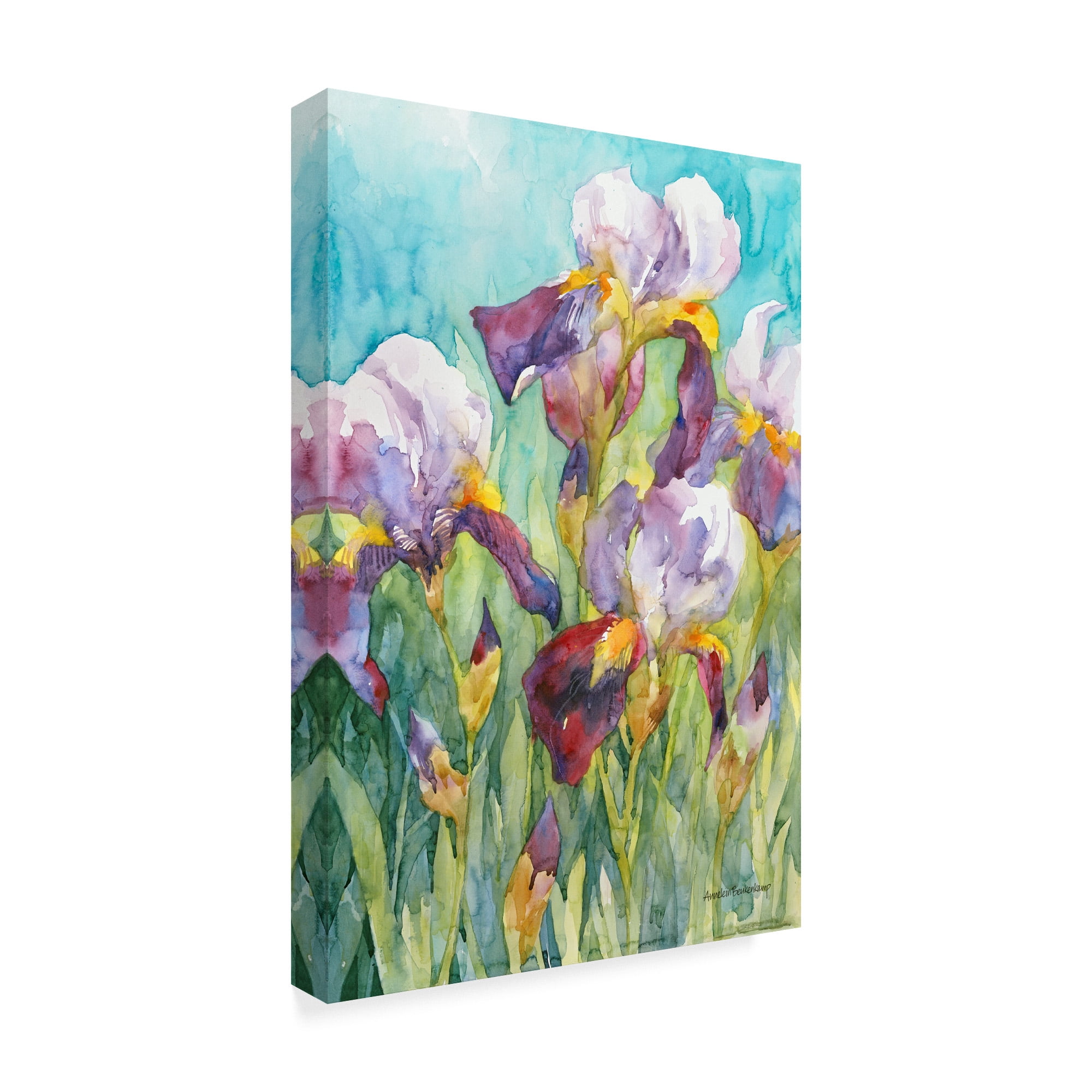 Trademark Fine Art 'Iris Blue Skies' Canvas Art by Annelein Beukenkamp