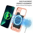 thumbnail image 2 of iPhone 13 Pro Max Case, [Compatible with MagSafe] Heavy Duty Drop Rugged Shockproof Durable Frame Protective Anti-Scratch Bumper Case for Apple iPhone 13 Pro Max 6.7 Inch 2021 Release,Rainbow, 2 of 5