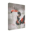 thumbnail image 2 of Trademark Fine Art 'Flamingo and Pearls, Portrait' Canvas Art by Fab Funky, 2 of 3