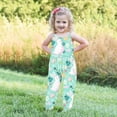 thumbnail image 5 of hengsof Easter Printed Romper for Girls Casual Loose Sleeveless Suspender Romper Fashionable Backless Pocket Overalls for Children 1-6 Years, 5 of 5