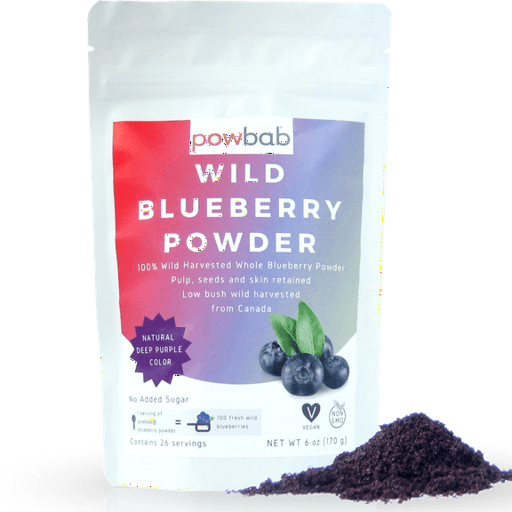 powbab Wild Blueberry Powder - 6 oz.