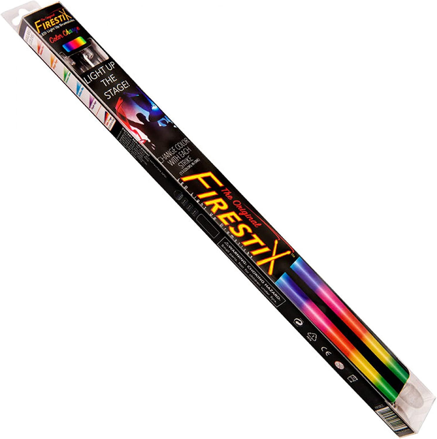 Color Changing Firestix LED Drumsticks - Professional Quality 18 Inch Pair
