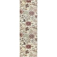 thumbnail image 3 of Deco Transitional 2' x 7.7' Ivory and Red Polypropylene Indoor Area Rug, 3 of 8