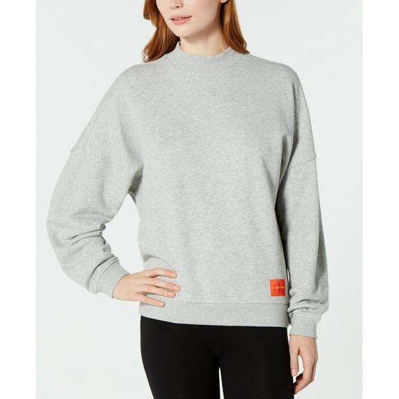 Calvin Klein Womens Monogram Lounge Long Sleeve Sweatshirt Size L