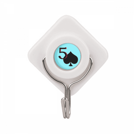 

Peace Spade 5 Poker Adhesive Wall Hooks Hanging Self Sticky