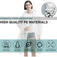 thumbnail image 5 of HAHDAXIA Imperméables Réutilisables, Lot de 2, Ponchos de Pluie en EVA pour Adultes et Enfants, Imperméables avec Capuchon pour Femmes et Hommes, 5 of 5