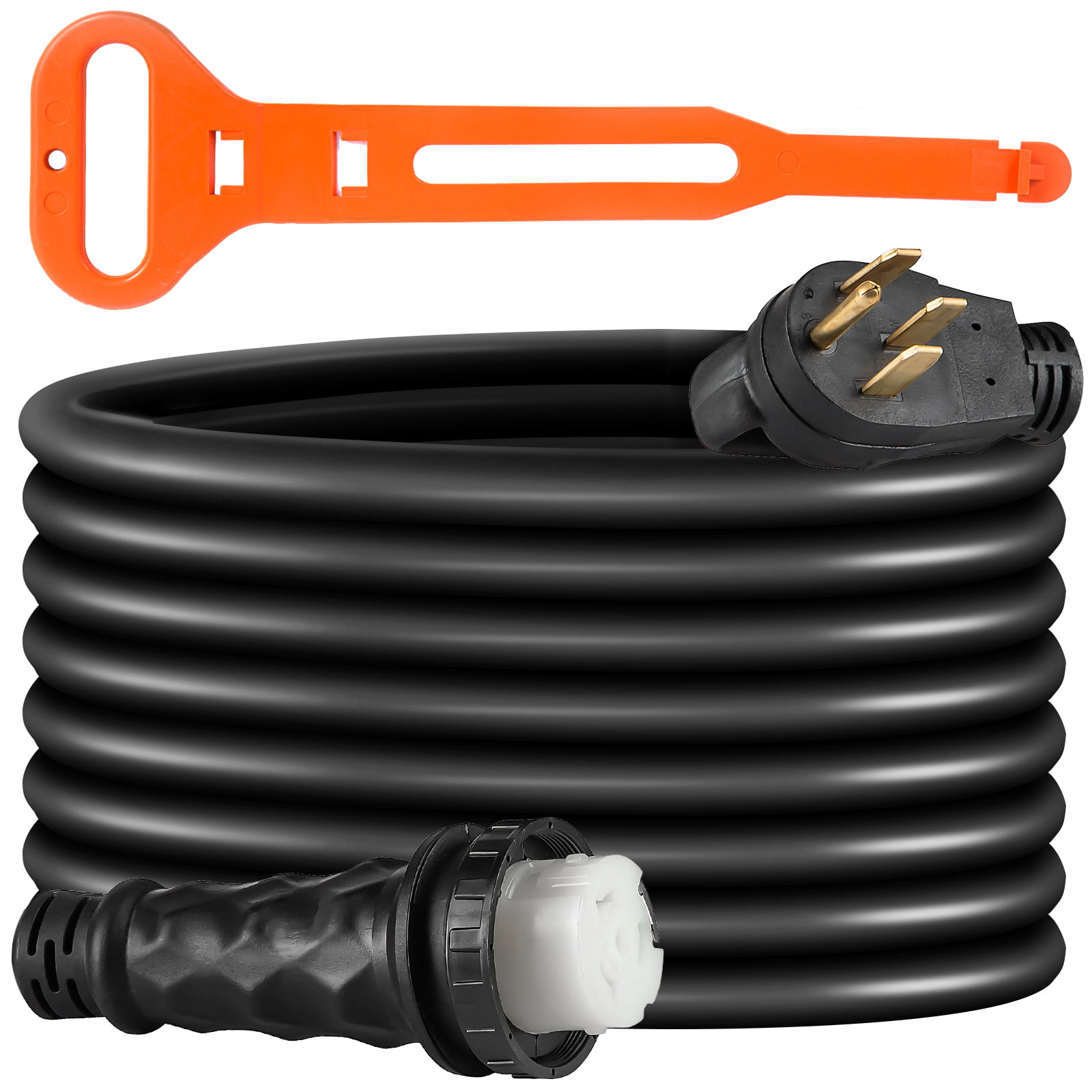 RV Extension Cord 15ft 50amp Power Cable Rain Proof for Trailer Motorhome Camper 