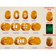 thumbnail image 4 of Off The Wall Plates - Amber Classic Decorative Acrylic Cover Double Light Switch Wallplate, 4 of 5