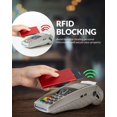 thumbnail image 4 of Tarjetero metálico delgado para tarjetas RFID de Wallet VULKIT, 10,4 x 6,9 x 1 cm, 4 of 6