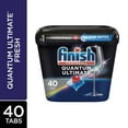 thumbnail image 1 of Détergent pour lave-vaisselle Finish, Quantum Ultimate, Frais, 40 comprimés, 1 of 18