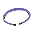 thumbnail image 3 of Hair Accessories with Teeth Classic Elastic Simple Headband Clothes Matching Accessory Shower Hairband for Adult Lady Female Use Purple, 3 of 6
