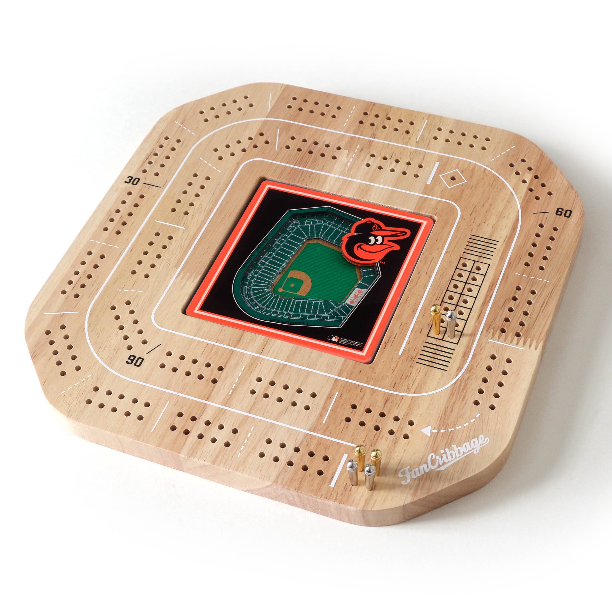 YouTheFan MLB Baltimore Orioles Stadiumview Cribbage