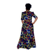 BAZINRICHE African Dresses for Women Cotton Elegant Party Ankara Robe WY092
