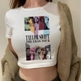 thumbnail image 4 of Taylor Swift the Eras Tour 90s yk2 crop top Mujer Estética Harajuku Ropa vintage Camiseta, 4 of 5