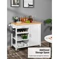 Homfa Kitchen Island on Wheels, Rolling Kitchen Cart Storage