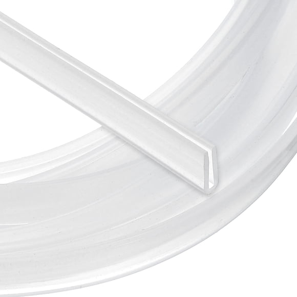 Uxcell U Channel Edging Trim, 26.2 ft Sheet Metal Edge Guard Protector Rubber Edge Trim Air Sealed Seal Strip for Panels Car Doors Steel Plates Hatches Table Corners,3.15"Wx0.39"Tx1.18"H ,Clear