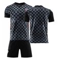 thumbnail image 1 of Nuevo 2021/2022 Kids Soccer Jersey 10 # Modric 17 # Mandzukic Football Jerseys Suit Shorts Set-Black-20 BmatwkZeng Bmatwk Jersey, 1 of 2
