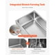 thumbnail image 5 of Calentador de alimentos comercial de 4 sartenes VEVOR, mesa de vapor electrica de 15,9 cuartos de galón, 1200 W, encimera profesional de acero inoxidable, para bufe, baño María, 5 of 9