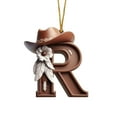thumbnail image 2 of Adorno Colgante para Árbol de Navidad con 26 Letras | Adornos Navideños Diy | Decoración Colgante para Árbol de Navidad | Material Acrílico | 8 Cm | Paquete de 26, 2 of 6
