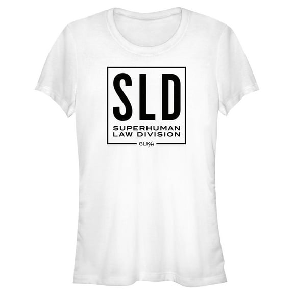 Junior's She-Hulk: Attorney at Law Black SLD Logo  Graphic Tee White X Large