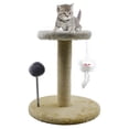 thumbnail image 4 of Cat Scratching Post Sisal Rope Cat Claw Stand Soft Smooth Plush Scratch Tower With Interactive Toys Stable Claw Grinding Device, 4 of 9