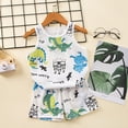 thumbnail image 4 of Baby Girl Clothes Toddler Girl Summer Outfits Shirts Tops Ripped Denim Shorts Set Little Girl Clothes Girls Summer Set 1-7 Years,12-18 Months, 4 of 7