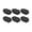 Black, variant on 6-Cavity Pistachio Mousse Art Silicone Mold, Nut Shaped Baking Pan for Chocolate Jelly Dessert Decoration Resin Crafts, Non-Stick Release