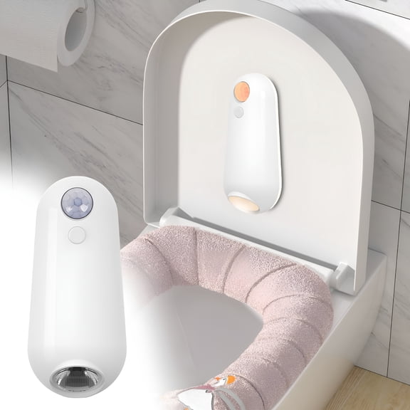 HIBIBUD Rechargeable Toilet Night Light Motion Sensor Activated 8 Color Options,0.4W,5V,500mAh Battery,Easy Install,Versatile Use,Toilet Bowl,Hallway,Bedside,90s Auto Off