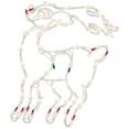 thumbnail image 3 of Northlight Lighted Reindeer Christmas Window Silhouette - 18" - White - Multicolor Lights, 3 of 8