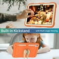 thumbnail image 4 of Allytech for iPad 10th Gen 10.9 Inch Case 2022 with Butterfly Wings Kickstand & Pencil Holder, Kidsproof Removable Shoulder Strap 2 in 1 Heavy Duty Rugged Cover for iPad 10.9" 2022, Orange+Beige, 4 of 7