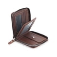 thumbnail image 4 of Spencer Mens Leather Wallet Bifold Wallet Credit Card ID Holder Zipper Purse with ID Window Holiday Gifts for Men, Black, 4 of 9