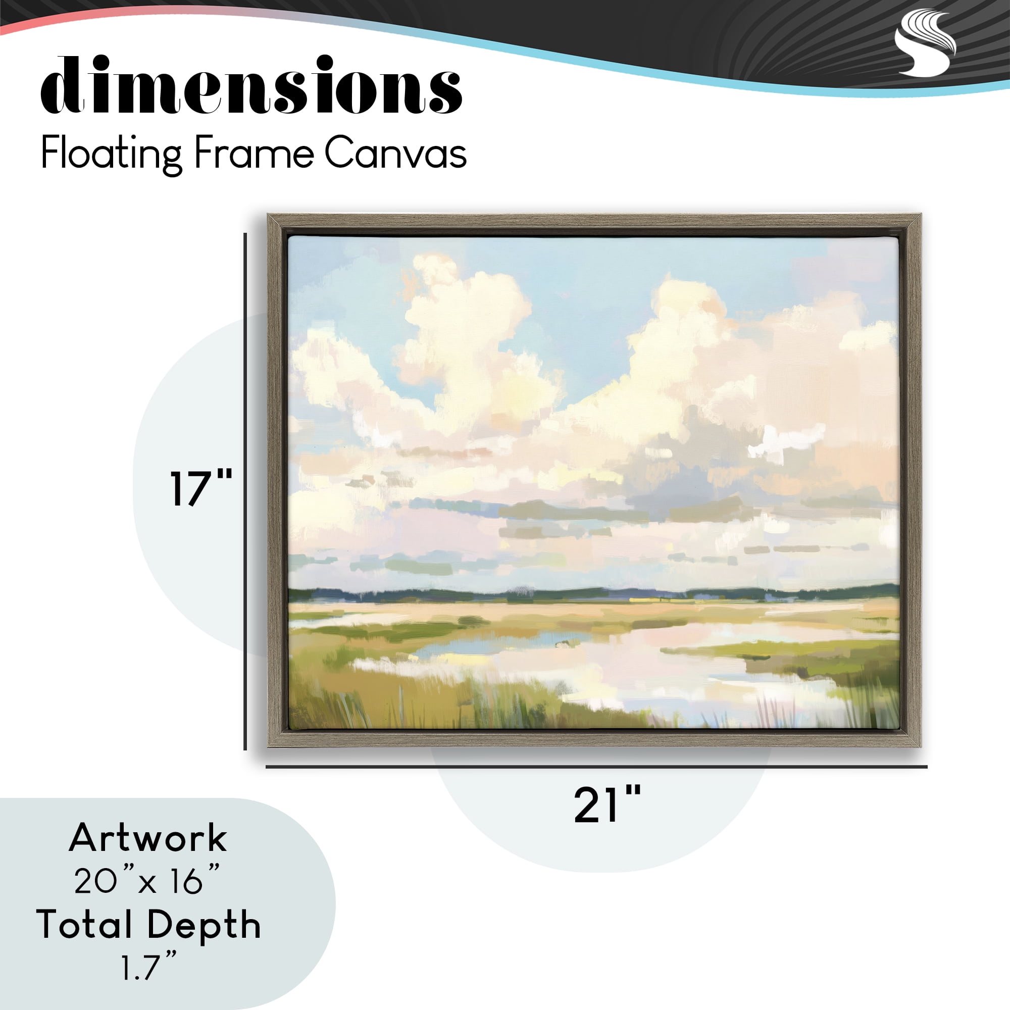 Stupell Industries Lowcountry Marsh at Dawn Brown Framed Floater Canvas Wall Art, design by LSR Design Studio
