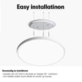 thumbnail image 2 of Lámpara de Techo LED de Montaje Empotrado de 12 Pulgadas, 24 W, Iluminación Redonda y para Cocinas, Escaleras, Dormitorios B, 2 of 5