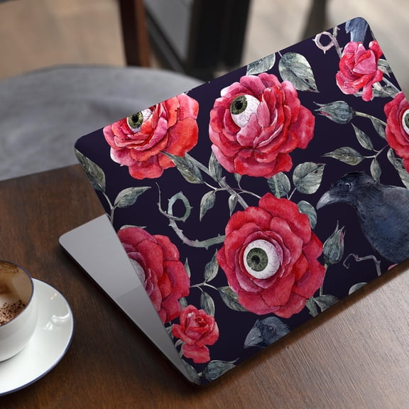 DesignSkinz Abstract Roses with Eyes Full-Body Skin Decal Wrap Cover for MacBook 12" Retina (A1534)