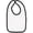 White/black, variant on Rabbit Skins - Infant Contrast Trim Premium Jersey Bib - 1004 - White/ Black