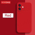 thumbnail image 1 of For iPhone16 YIYONG Silky Liquid Silicone Soft Cover For iPhone 16 15 14 12 13 Pro Max iPhone15 Plus iPhone13 Mini SE Phone Case Red For iPhone 12, 1 of 6