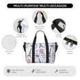 thumbnail image 3 of Travel Duffle Bag Bike stripe Pattern Travel Tote Bags Carry on Luggage Waterproof Weekender Bags with Top Handle Adjustable Shoulde Strap for Travel Gym, 3 of 5
