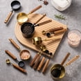 thumbnail image 3 of Stainless Steel Measuring Spoons and Cups 8 Piece Set with Walnut Handle, 3 of 10