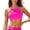 Hot Pink, variant on Daznico Women's High Neck Bikini Top - Sporty Swimwear Bathing Suit (Top Only),Size L