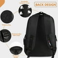 thumbnail image 4 of Travel Backpack for Men Women Multifunctional Waterproof Casual Backpacks Lightweight Multi Pocket Daypack Bag,BP8016-Black, 4 of 7
