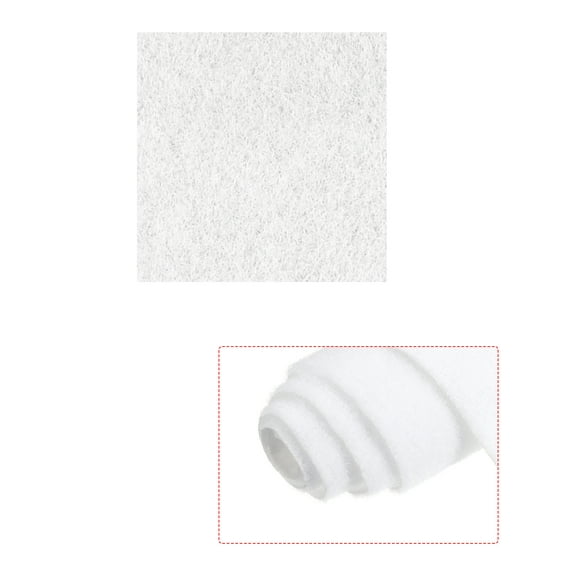 Tapis de Gazon Artificiel 10 "x 10" Blanc Réaliste Faux Gazon pour la Décoration de Pelouse de Jardin Table de Sable