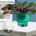 thumbnail image 6 of Vsenkes 5 Pieces Self Watering Plant Pots Desk Planters for Restaurant Balcony Patio Green 12x14.5cm, 6 of 9