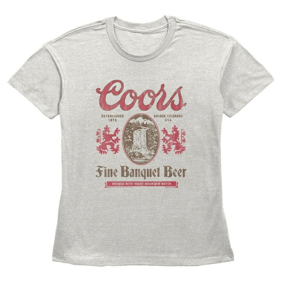 Womens Coors Brewing Company Fine Banquet Beer Distressed T Shirt