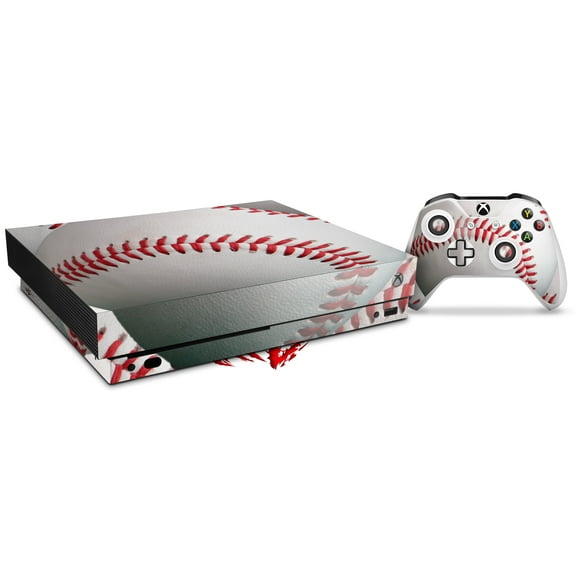 Skin Wrap for XBOX One X Console and Controller Baseball