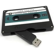 Personal Company Studio Logo Retro Audio Tape Cassette USB 2.0 Flash Drive (No LOGO Black, 64GB*10PACK)