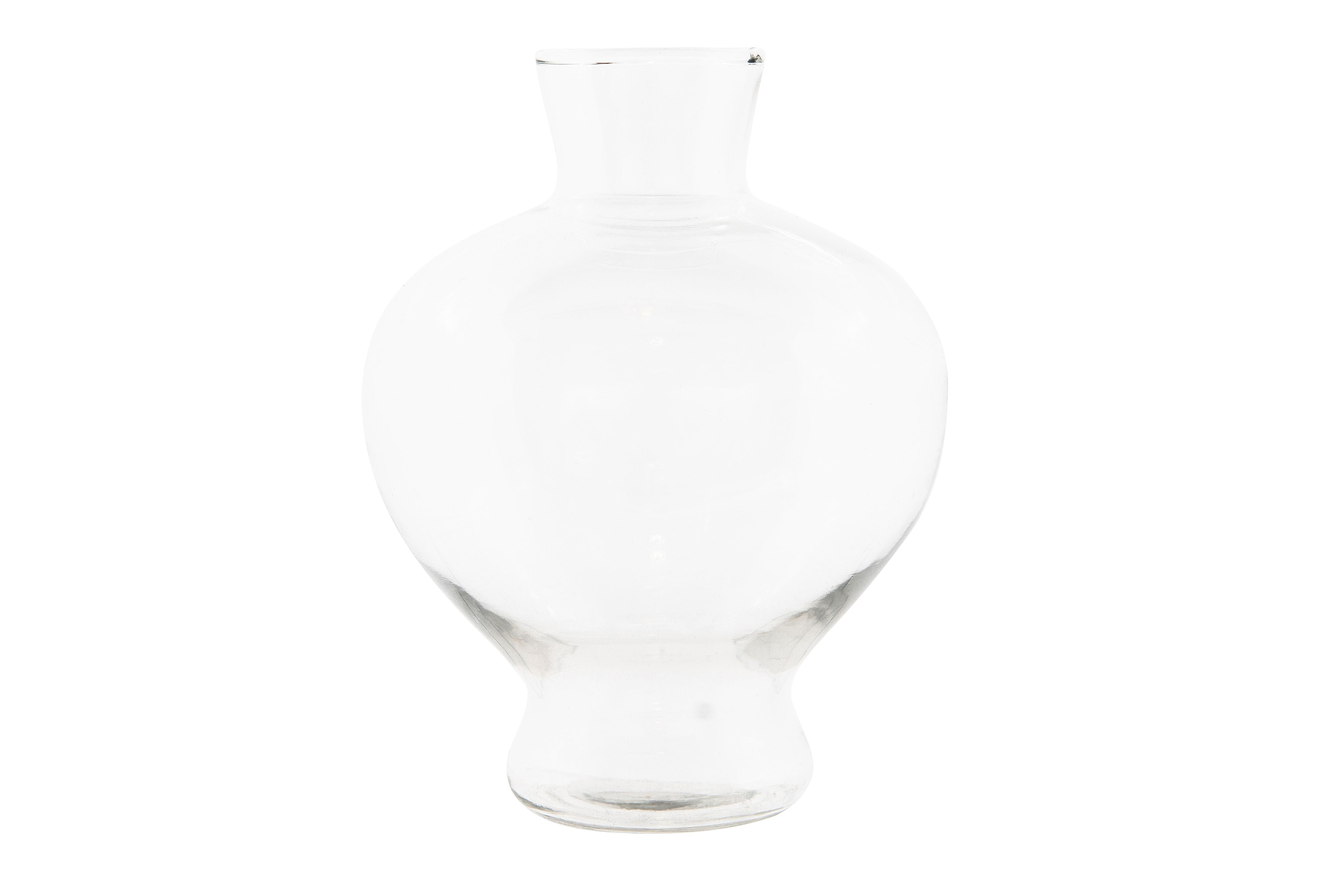 Clear Creative Co-Op Footed Glass Vase Small