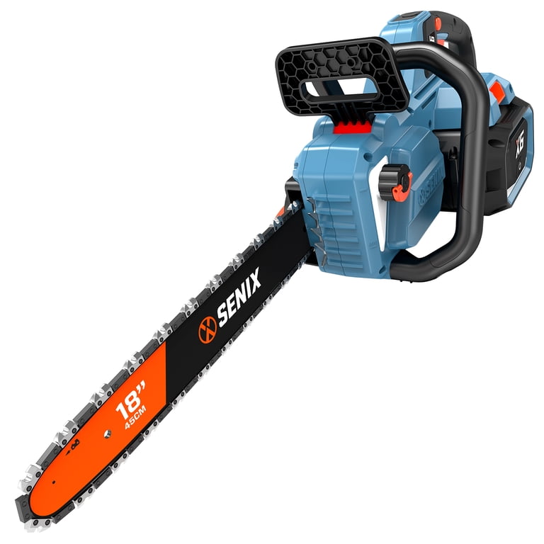 Senix 60V 18-Inch Brushless Cordless Chainsaw with Automatic Oiler