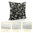 thumbnail image 4 of COMIO Decorative Square Throw Pillow Cover Farmhouse Cute Old White Contrast Floral Beautiful Daisy Lilly Vintage Wedding Graphic Pretty Nature Design Cushion Case for Sofa Bedroom Car, 4 of 5