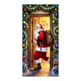thumbnail image 2 of Christmas Patterned Door Decor With Elastic Fabric Fit, Seasonal Hanging Banner For Home, Office, And Party Entryway Holiday Ambiance, 2 of 6