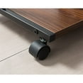 thumbnail image 6 of JJS Side End C Table for Sofa, Living Room Couch Table Snack Table That Slide Under for Small Spaces, Walnut/Black, 6 of 7